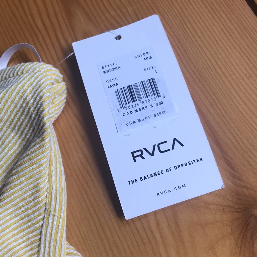 RVCA yellow ribbed midi dress - Picture 6 of 8
